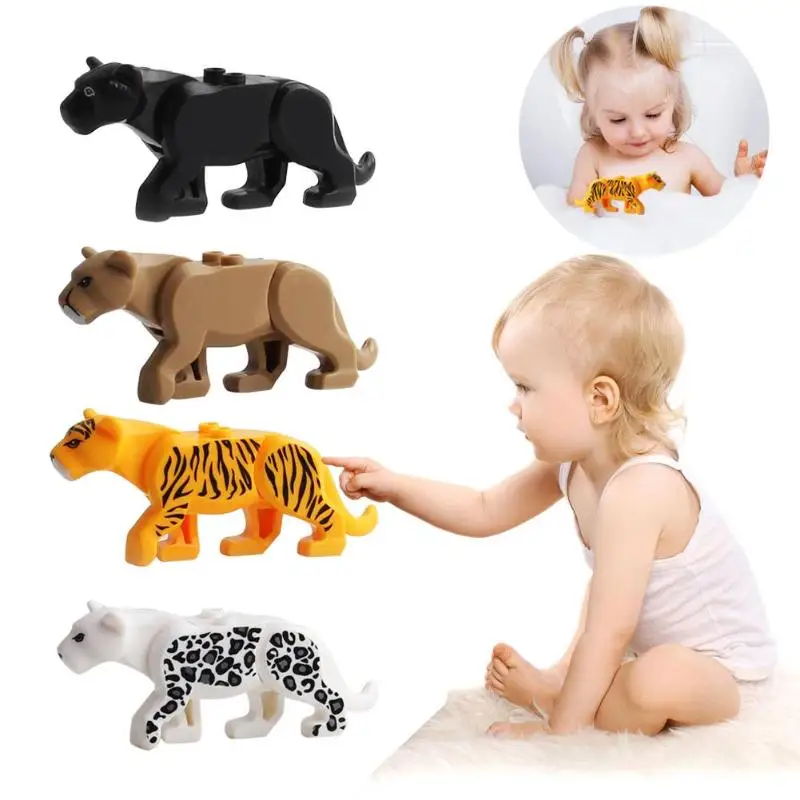 

3D DIY Assembly Cartoon Animal Model Building Block Set Kids Educational Figures Toys Children Gifts