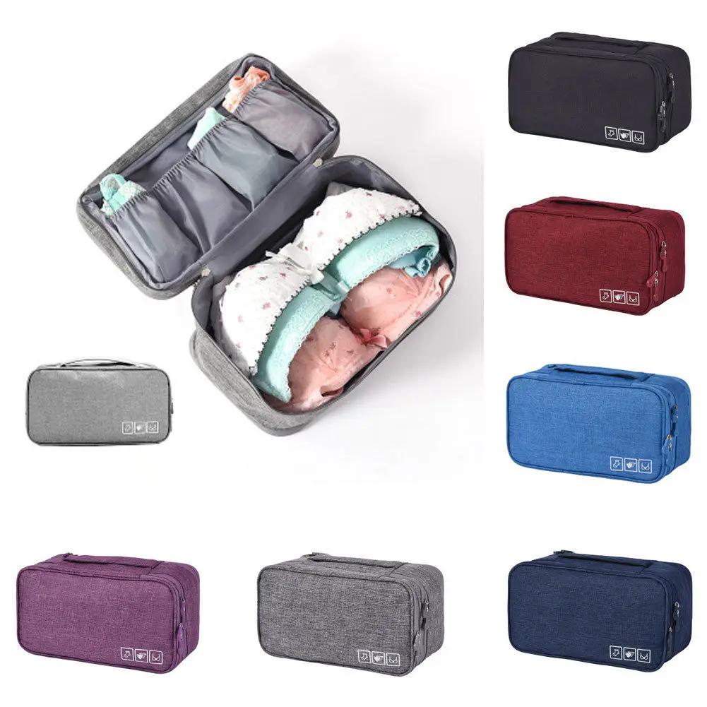 

Large Waterproof Bra Underwear Lingerie Travel Case Protector Organizer Travel Bags