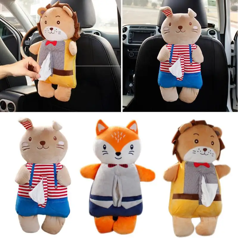 

Car Tissue Box Toilet Paper Storage Bag Napkin Storage Holder Hanging Back Of Seat Decoration Accessory For Home Office