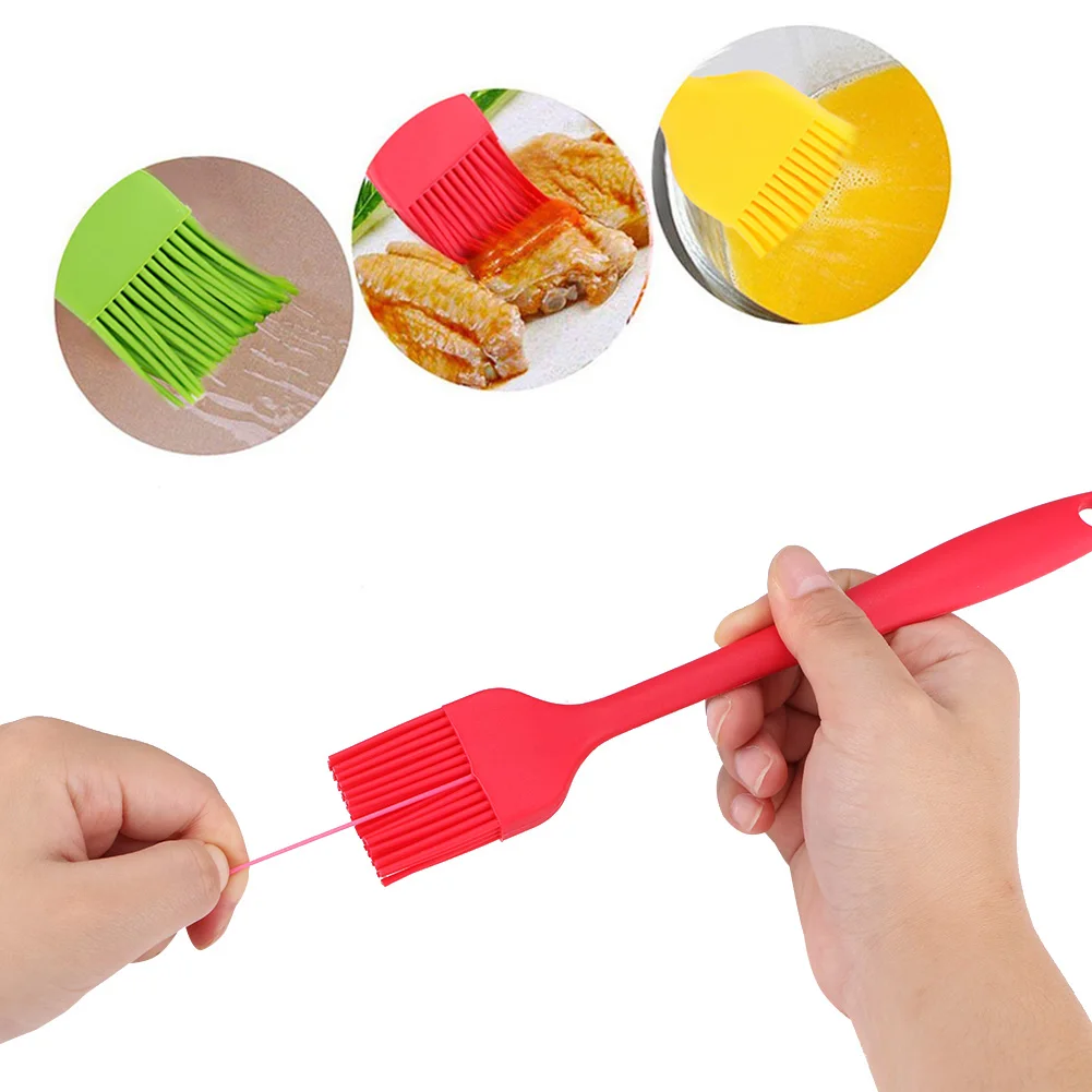 2pcs silicon tools силиконовая кисть. 20см. щетка для масла силиконовая. кисточка силиконовая для приготовления пищи. кисточка для масла.