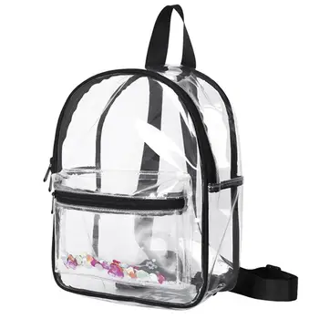 

New Waterproof Women Clear Transparent PVC Backpack for Adults and Students See Through Bookbag Knapsack Casual Daypack Backpack
