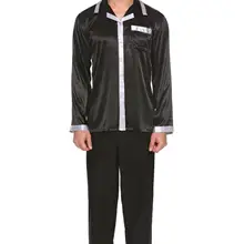 Мужской рукав, талия, отложной цвет, 186 см, 98 см, 76 см, бедра, HOTOUCH, длинный комплект, пижама, 100 см, обхват груди, контрастная высота, атласный воротник