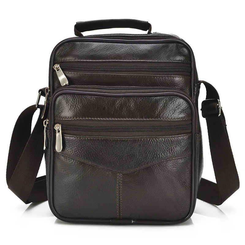 

Messenger Bag Men's Shoulder Genuine Leather Bags Flap Small Male Man Crossbody Bags For Men Natural Leather Bag M701 Bolsa