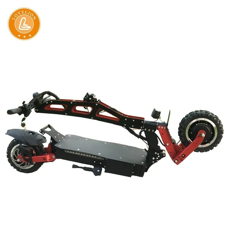 

LOVELION folding Adult Electric longboard big power Scooter with 3200W electrical motor cross-country adults bicycle Scooters
