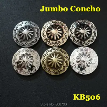 

(KB506) 10pc 3/4'' Western Buttons Jumbo Buttons Leathercraft