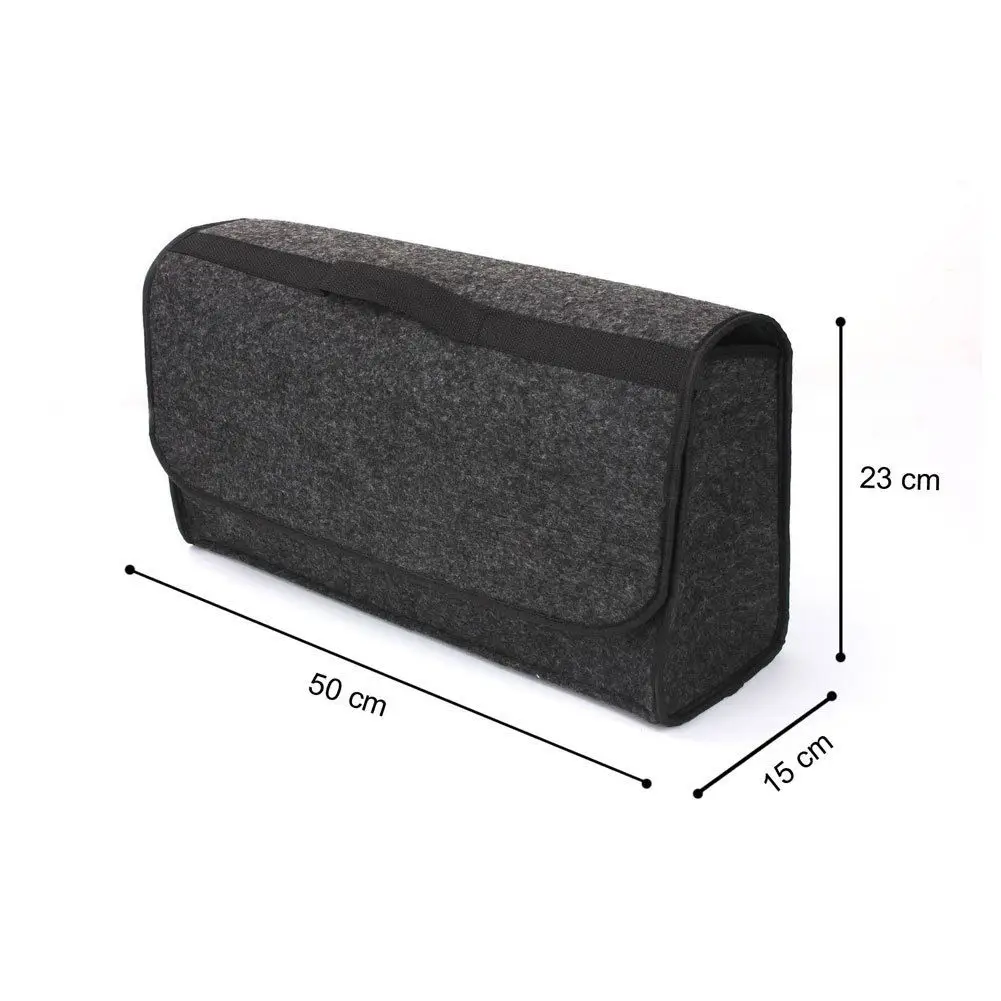 كبير رمادي مكافحة زلة سيارة جذع مقصورة التمهيد التخزين المنظم مربع حقيبة التخزين حالة أداة حقيبة