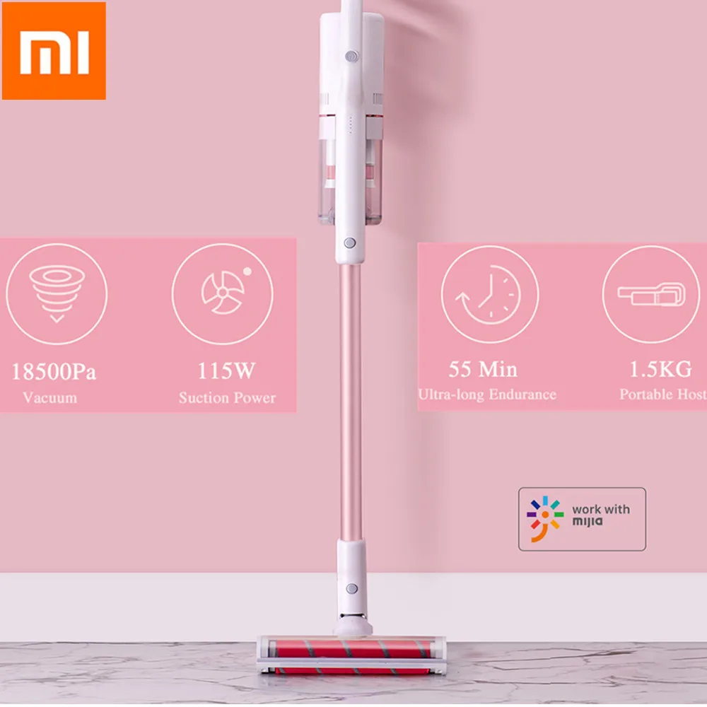 

Xiaomi Roidmi F8 Handheld Vacuum Cleaner for Home Dust Collector Low Noise Cyclone MijiaApp Control Wifi LED Multifunction Brush