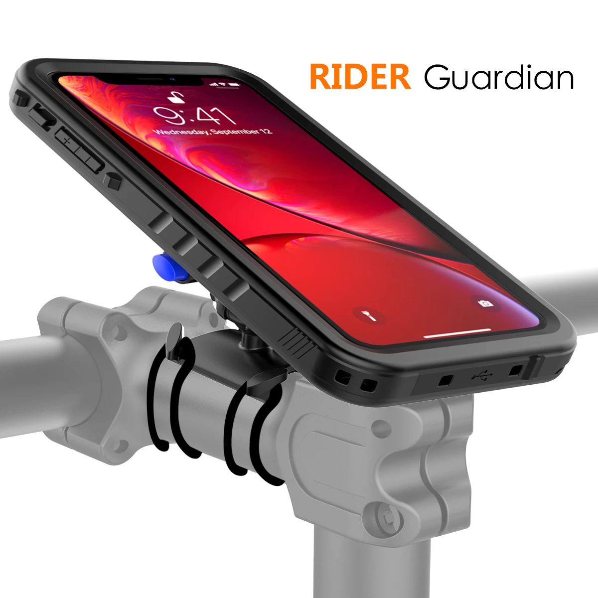 

Waterproof phone case For iPhone XR Case Rotating Bicycle Handlebar Mount Phone Holder phone cover For iPhone XR Phone
