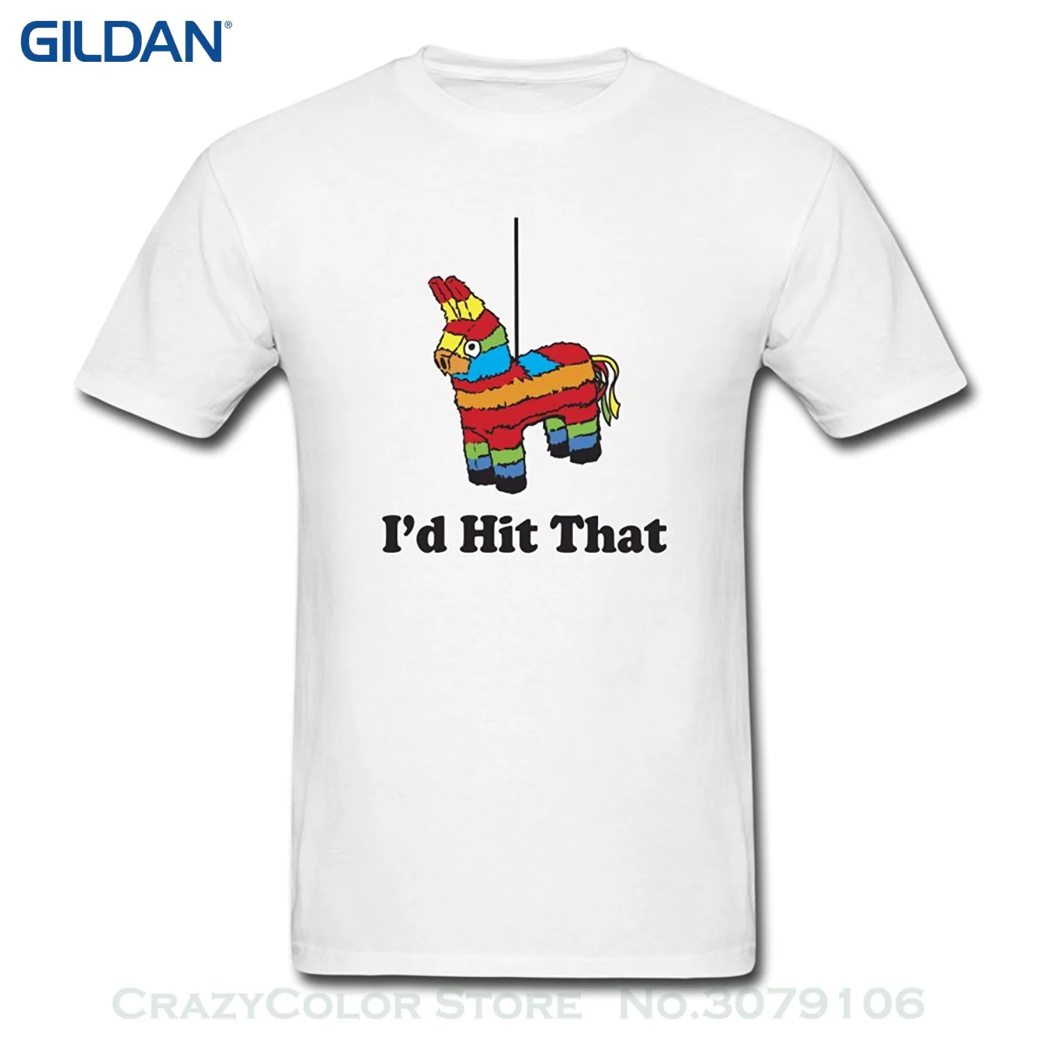 

Casual T-shirts Hip Hop Style Tops Tee S-2xl Piata I'd Hit That Men's T-shirt By