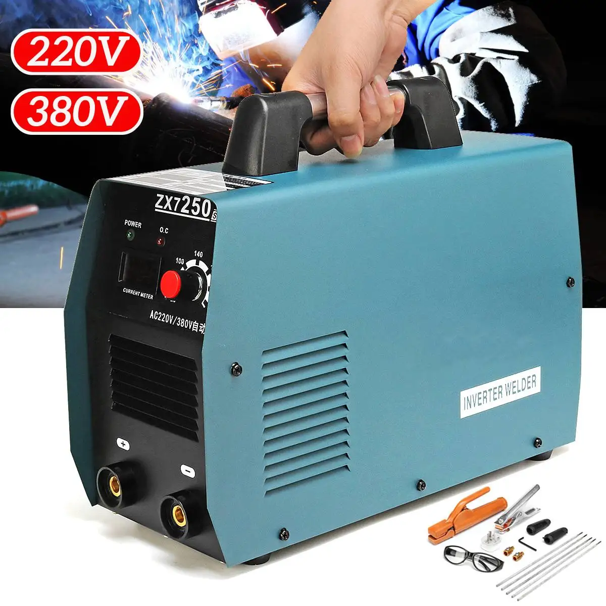 

Dual Voltage 220/380V 20-250A Handheld Mini IGBT Inverter Welding Machine Electric Digital Arc Welders Inverter Machine Tool