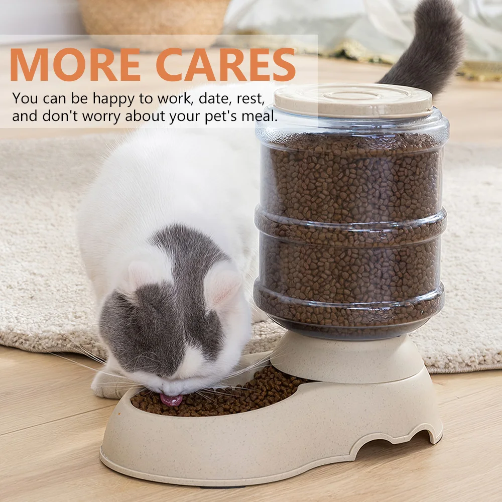 

3.75L Automatic Gravity Food Feeder Dog Cat Food Bowl PET Easy to clean Large Capacity Food Dispenser for Pet Cat Dog