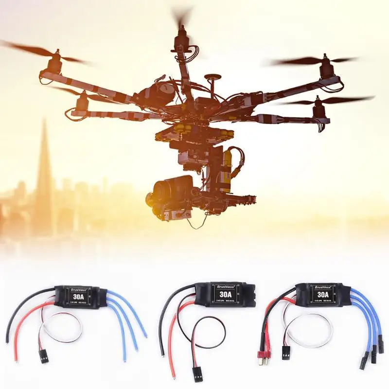 XXD 30A ESC бесщеточный контроллер скорости двигателя для радиоуправляемого