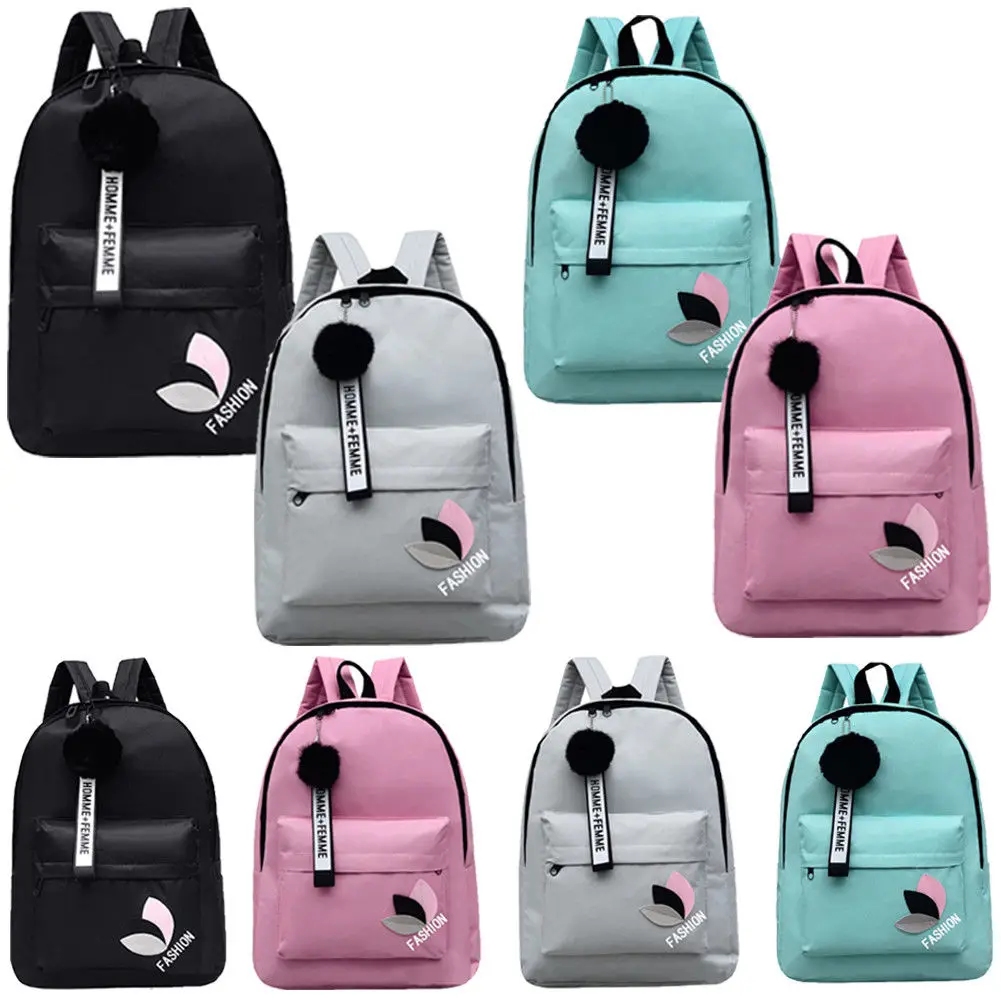 

HOT Men Women Shoulder Backpack Travelling Hiking School Bag Canvas Rucksack