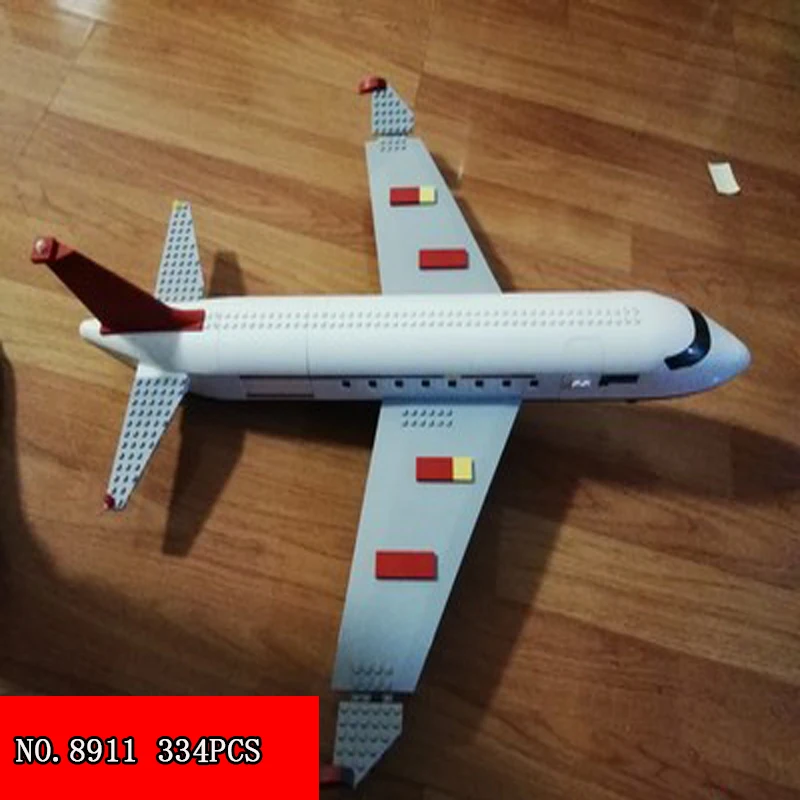 334pcs New Ancient Dee GUDI Building Block Flight Series 8911 Large Aircraft Children Alpinia Oxyphylla Spelling Insert Toys | Игрушки и