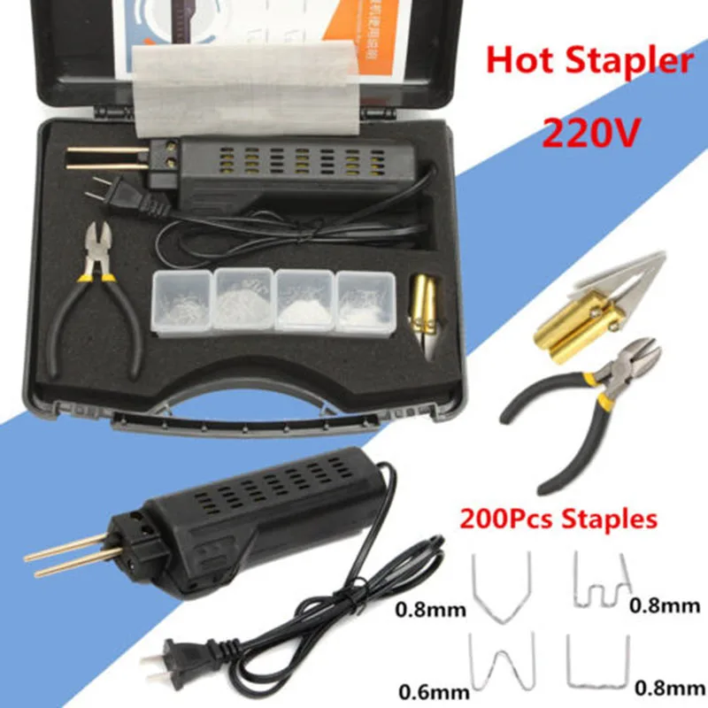 

Universal Hot Stapler Car Bumper Fairing Weld Gun Plastic Repair Tool Staples