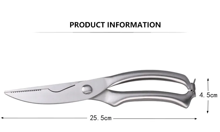 Нержавеющая сталь птицы кухня курица ножницы для костей с безопасным замком резак Кук инструмент ножницы резка утка рыба