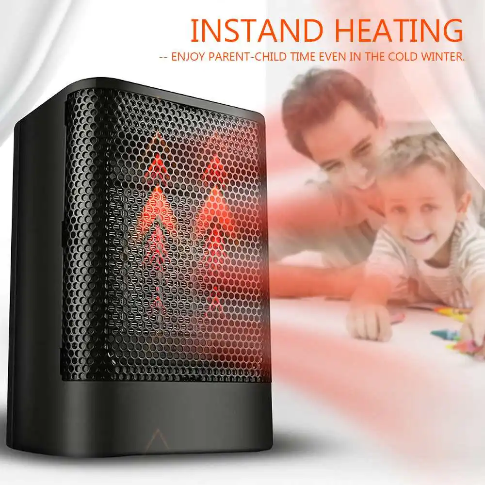 

220V 500W Electric Heater Desktop Fan Heater /Cool Warmer Machine for Home Office Winter Temperature Controller