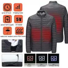 Мужской светильник USB, куртка с быстрым нагревом, зимняя, электрическая, водонепроницаемая, с контролем температуры, куртки для походов, кемпинга, походов, альпинизма