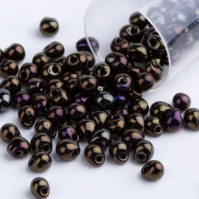Taidian 3.4MM Miyuki Drop Beads For France Store Coffee Opaque Color Perles Fabrication De Bijoux 5grams About 100 Pieces | Украшения и