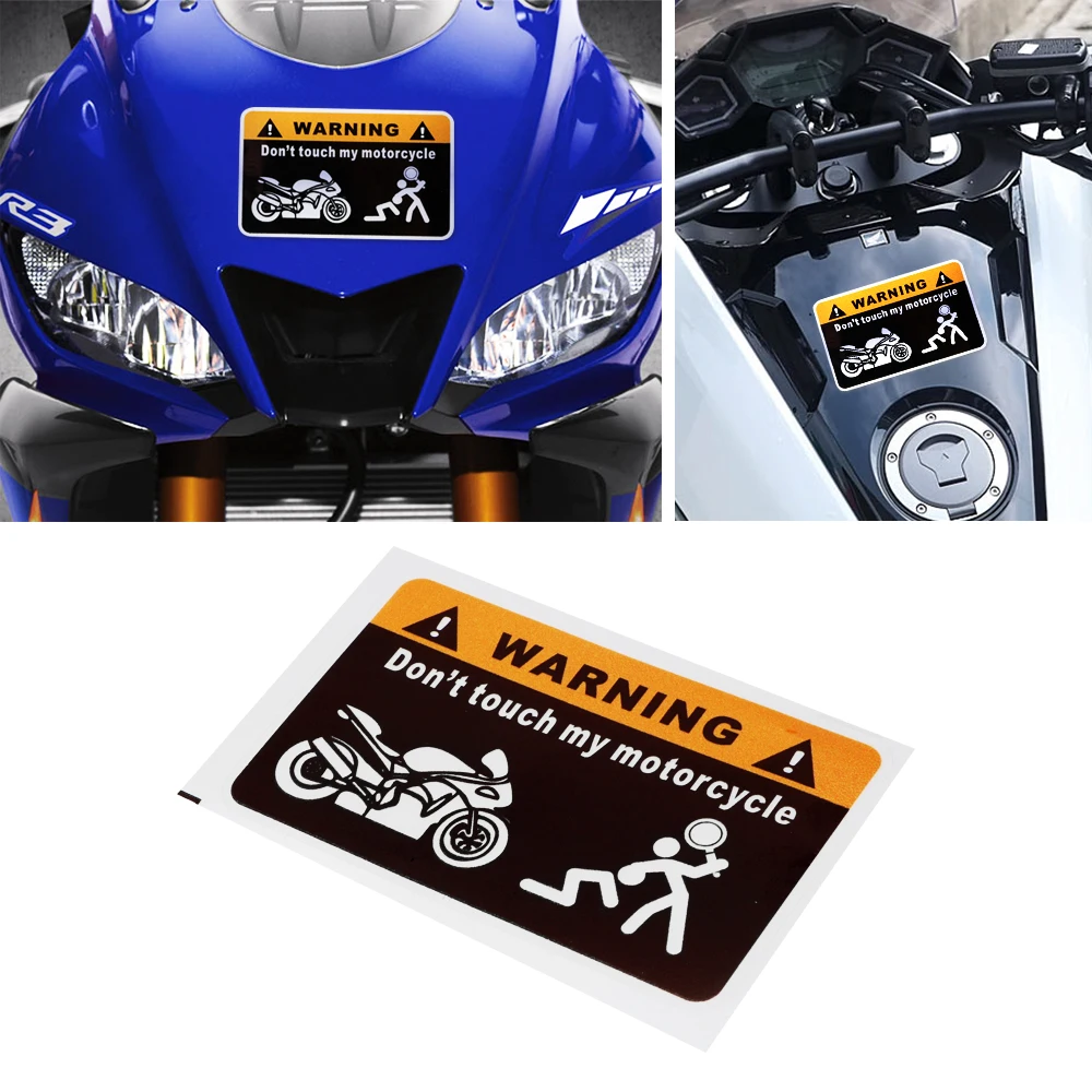 

Funny Moto Sticker Decals Don't Touch My Motorcycle for Kawasaki Suzuki Ducati Aprilia KTM Honda Yamaha Motorbike Stickers