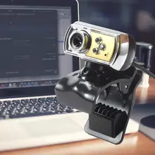 USB Webcam HD Web Kamera 12M Chip und Objektiv Klarheit 3 LED USB Webcam Kamera mit Mic & Nacht vision für PC Laptop Blau Gelb Hot(China)