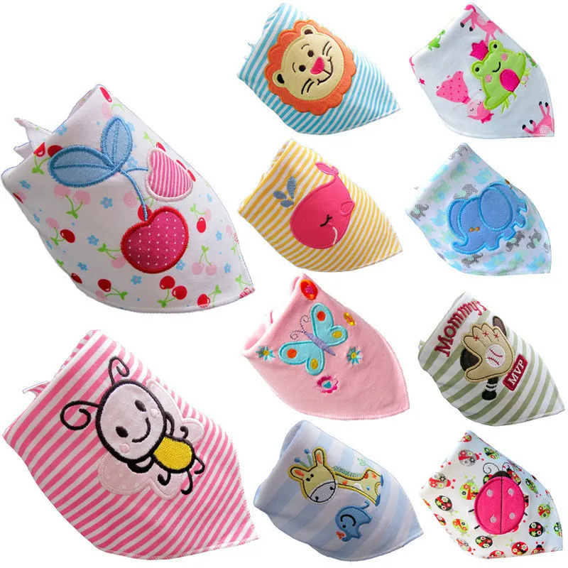

Enlarge Embroidered Triangle A Piece Of Cloth Double-deck Thickening Bib Snap Fastener Scarf Back Thickening Towel Material