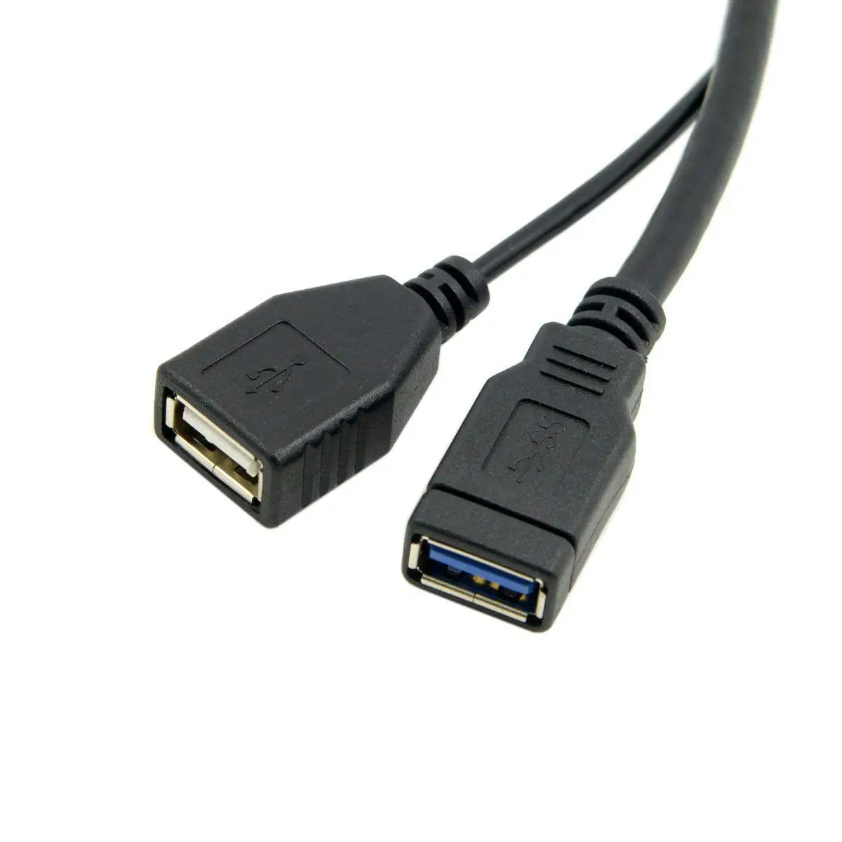 USB 3,0 Женский двойной USB Мужской дополнительный кабель для передачи данных Y для 2,5 дюймового мобильного жесткого диска