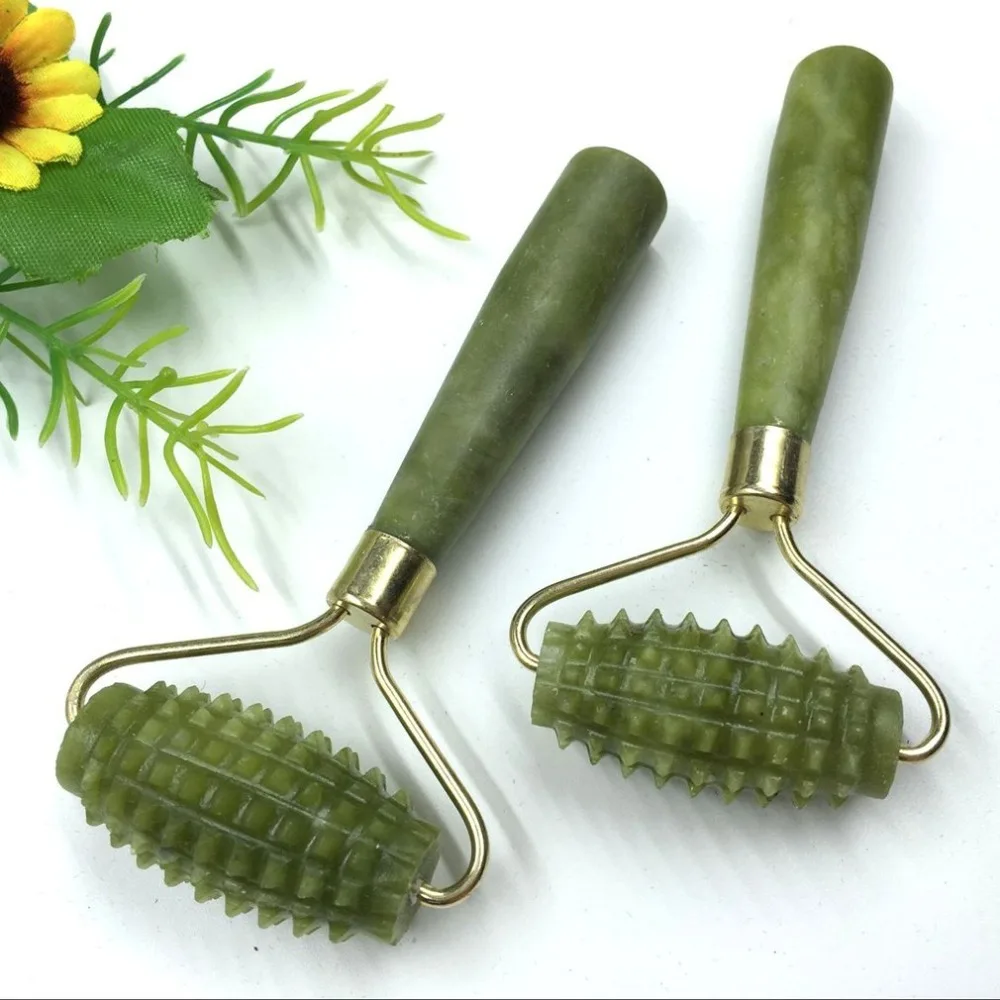 

New Jade Roller Foot Hand Neck Shoulder Body Massage Device Relaxation Pain Relief Massage Health Care Promote Blood Circulation