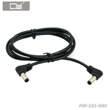 Cydz dc power 5.5x2.1mm/2.5mm macho a 5.5 2.1/2.5mm macho plug cabo 90 graus direito ângulo 60cm