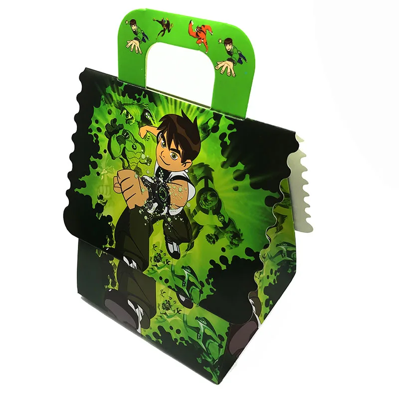

6pcs Ben 10 theme candy boxes Ben 10 theme party decorations baby shower party supplies Ben 10 theme gift boxes