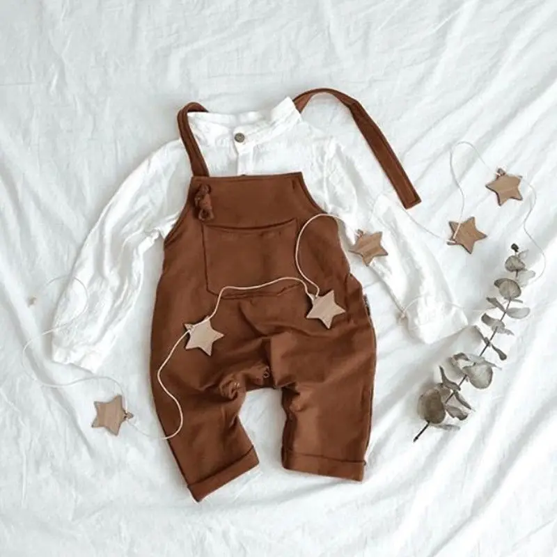 

0-18M Newborn Kids Baby Romper Boy Girl Solid Plain Romper Elegant Sleeve less Bib Overalls Cute lovely Fashion Outfits Clothing