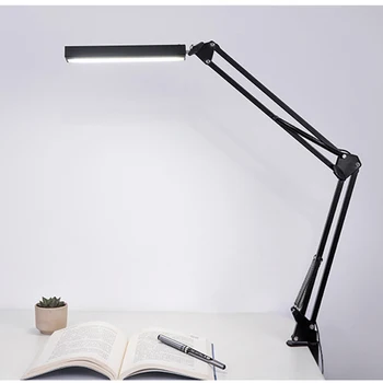 

Energy Saving Dimming Touch LED Desk Lamp Dimmer Eye Care Swing Long Arm Business Office Study Desktop Light for Table Luminaire
