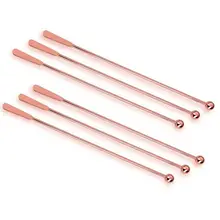 Мешалки для кофейных напитков из нержавеющей стали, палочки для коктейлей, палочки для кофе, набор из 6