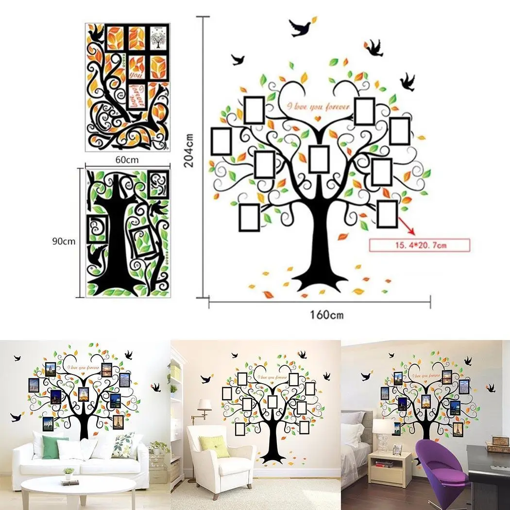 

New Modern Bedroom Living Room Wall Tree Decoration Bedroom, Background PVC Wall Stickers