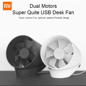 

Original Xiaomi Mijia Vh Double Leaf Silent Fan Low Noise Touch Switch And Second Gear Adjustable Potable Travelling Office Fan
