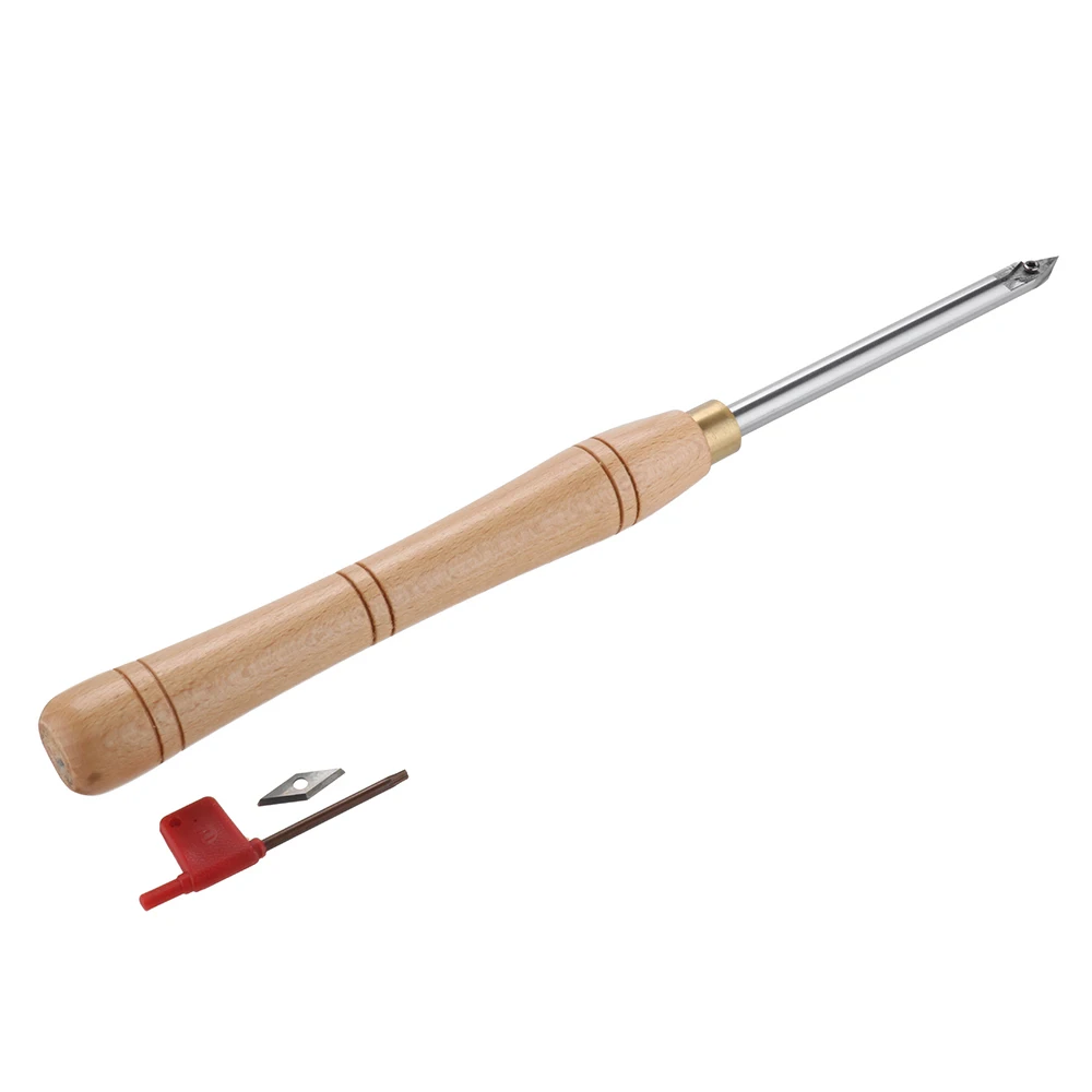 Твердосплавный инструмент для обработки деталей вращения вставной резец с деревянной ручкой токарные инструменты Круглый хвостовик, деревообрабатывающий инструмент