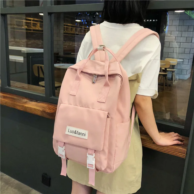 

New Waterproof Nylon Backpack For Women Multi Pocket Travel Backpacks Female School Bag For Teenage Girls Book Mochilas Kanken