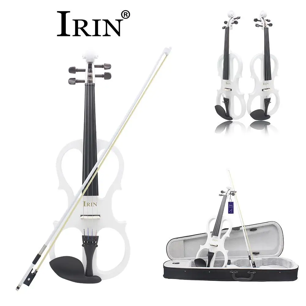 

IRIN 4/4 Electric Acoustic Violin Fiddle with Violin Case Cover Bow for Musical Stringed Instrument Lovers 80*12*25cm