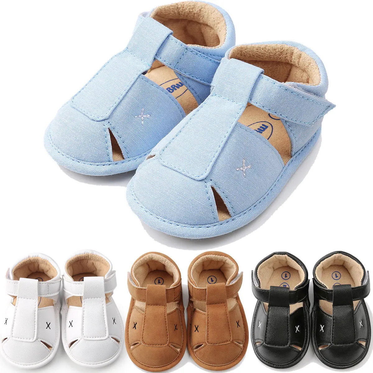 Summer Newborn Baby Boy Girl Sandals Soft Sole Crib Shoes Sneaker Prewalker