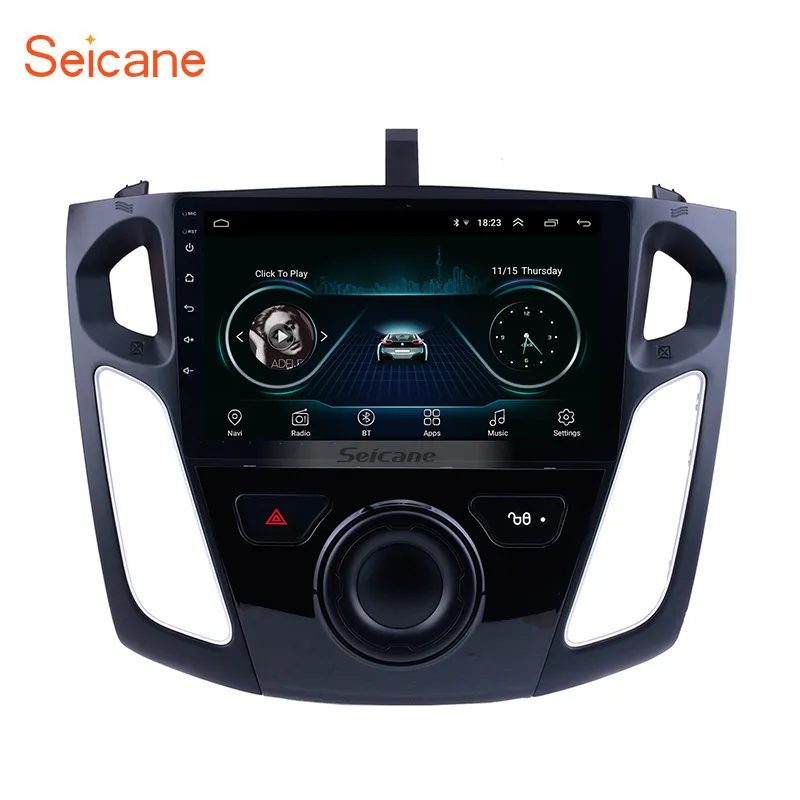 Best Seicane Car Stereo 9" HD 2 Din Android 8.1 Radio 1+16GB WIFI Multimedia Player For Ford Focus 2011 2012 2013 2014 2015 Head Unit 0