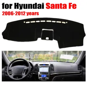 Car dashboard covers mat for Hyundai Santa Fe 2006-2012 years Left hand drive dashmat pad dash cover auto dashboard accessories