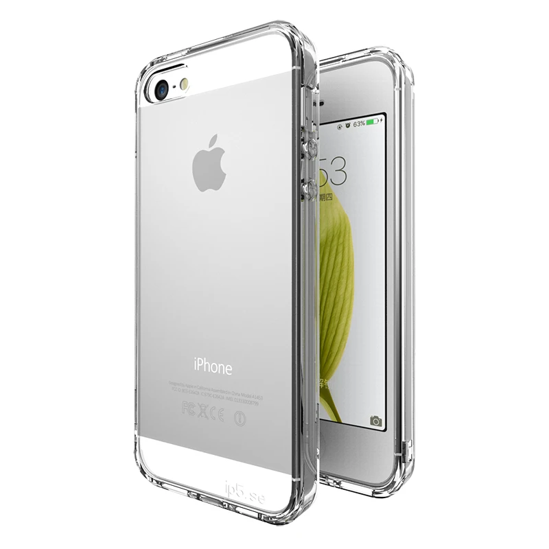 Soft TPU Bumper Hard PC Clear Phone Case For iPhone XR XS Max X 6 6S 7 8 Plus 5S SE Ultra thin Dustproof Protect Silicone Cover