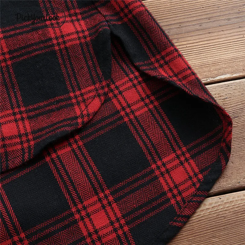 Pickyourlook Women Blouses And Shirt Long Sleeve Autumn Plaid Pocket Female Tunic Tops Shirt Fashion Turn-Down Chemise Blouses Pickyourlook Women Blouses And Shirt Long Sleeve Autumn Plaid Pocket Female Tunic Tops Shirt Fashion Turn-Down Chemise Blouses