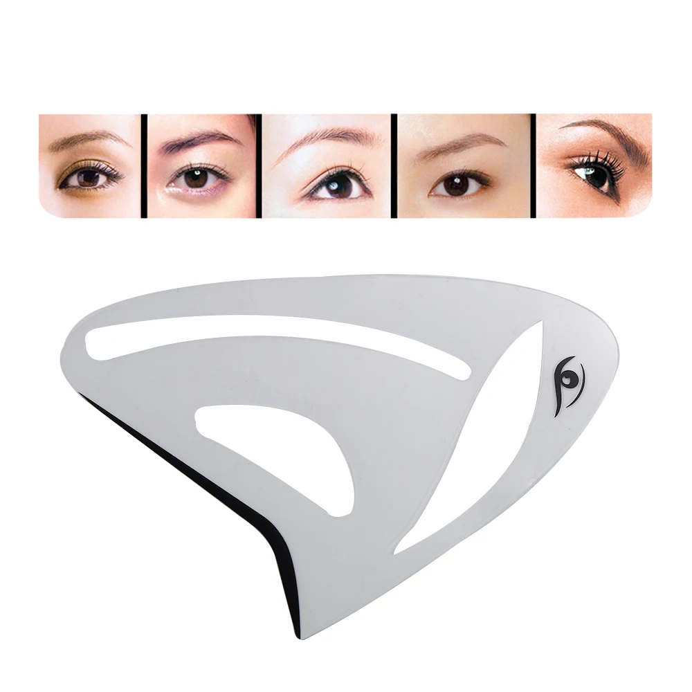 

1pc Multifunction PVC Eyebrow Eyeliner Eyeshadow Makeup Template card Face Contour Model Stencil Card Grooming DIY Tools