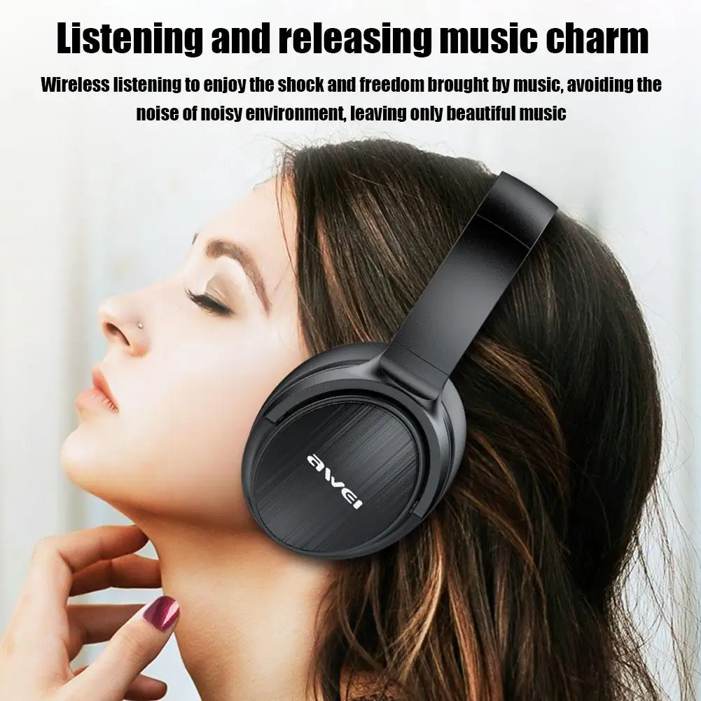 

AWEI A780BL Bluetooth 5.0 Headphone Stereo Super Deep Sound Wireless Game Foldable Headset