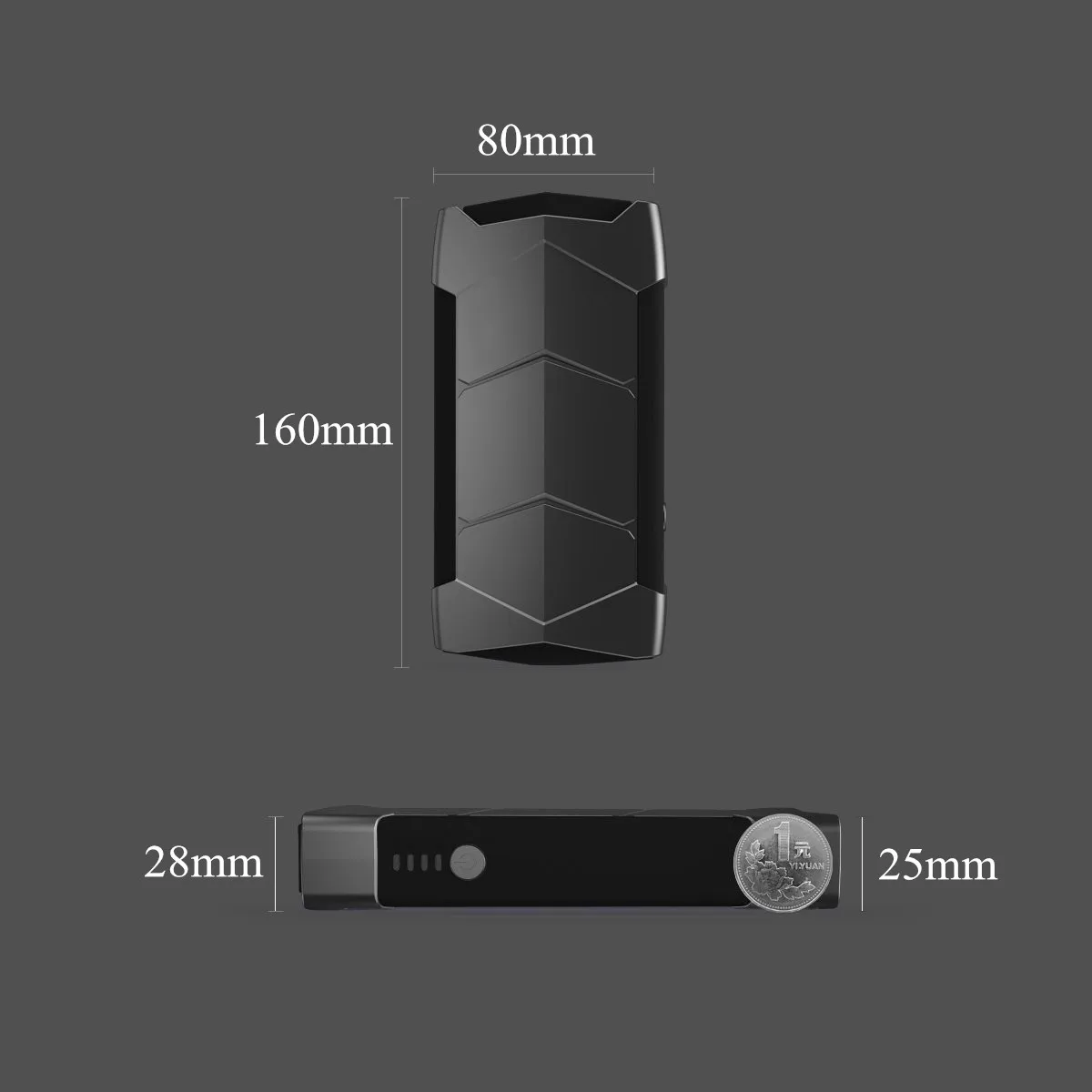 68800mAh Mini Portable 12V Car Battery Jump Starter Auto Jumper Engine Power Bank Starting Up With Smart Clip Data Line with bag