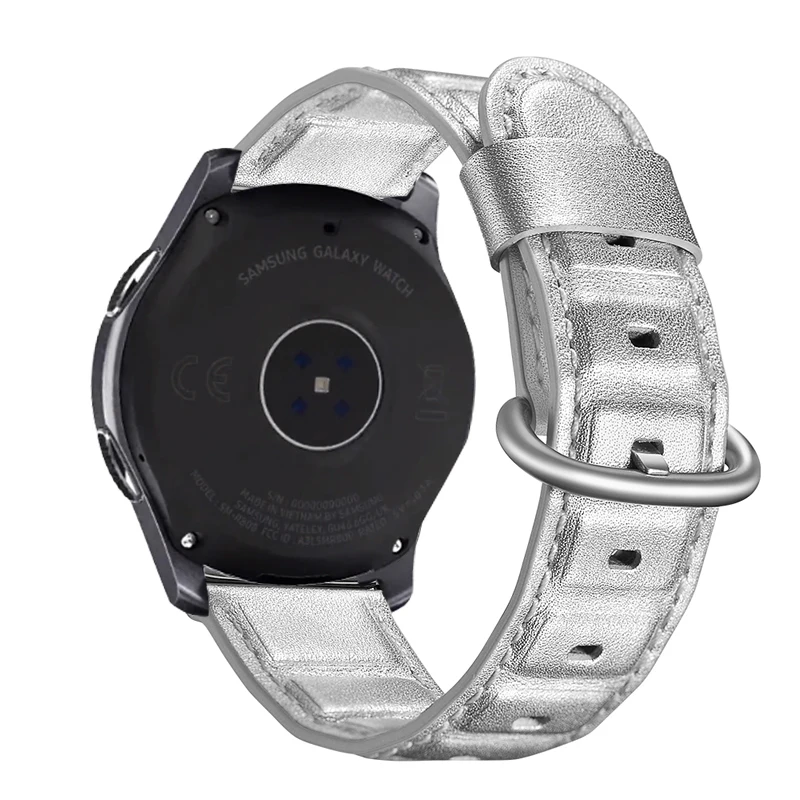 Ремешок из натуральной кожи для Galaxy Watch 46 мм браслет в БАМБУКОВОМ стиле Samsung Gear S3