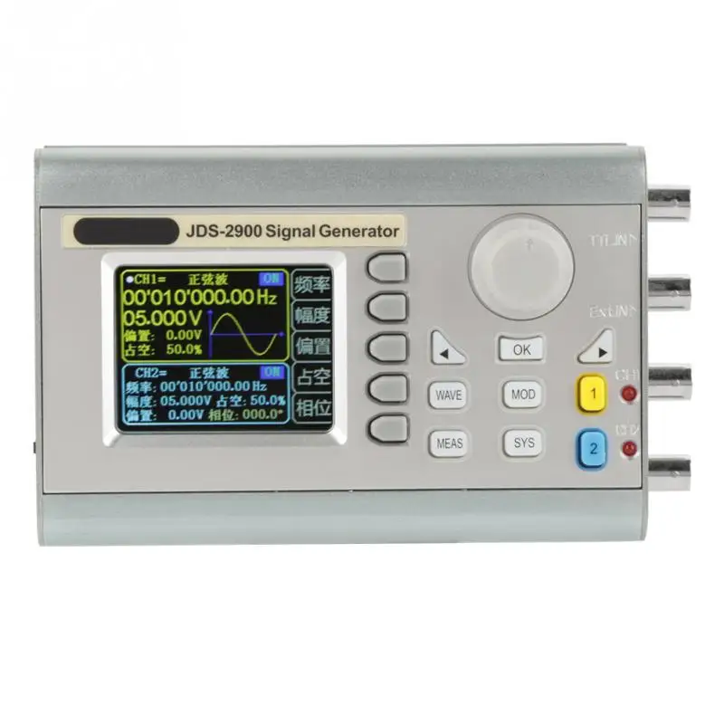 Горячая! JDS2900 DDS генератор сигналов счетчик цифровой контроль Синусоидальная частота Dualchannel AC100240V генератор сигналов