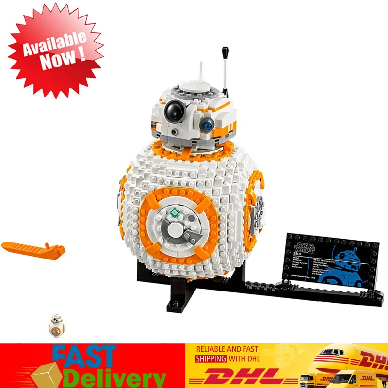 

IN Stock Lepin 05128 Star War The BB8 Robot Model Building Compatible LegoINGlys 75187 Blocks Bricks Toys for Children Gifts