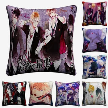 

Diabolik Lovers Haunted Dark Decorative Pillow Case For Sofa 45x45cm Linen Cushion Cover Home Decor Throw Pillow Covers Almofada